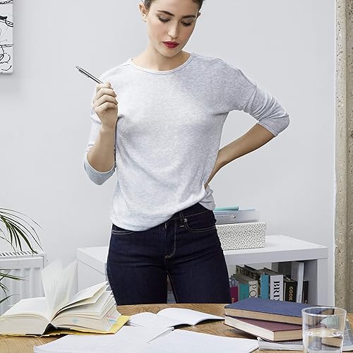 Miniatura 38 de Parker Jotter Bolígrafo de acero inoxidable CT bolígrafo, con caja de regalo, Rojo, azul (Red/Royal Blue)