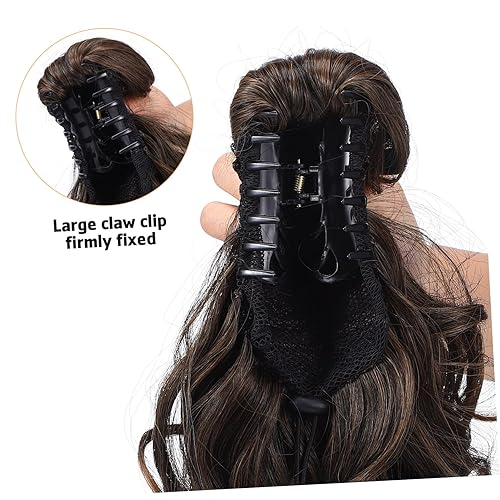 Curly Ponytail Wig Extension for Women Wavy Hairpiece Claw Clip 24-inch Long Faux Ponytail Hair for Daily Use and Special Occasions