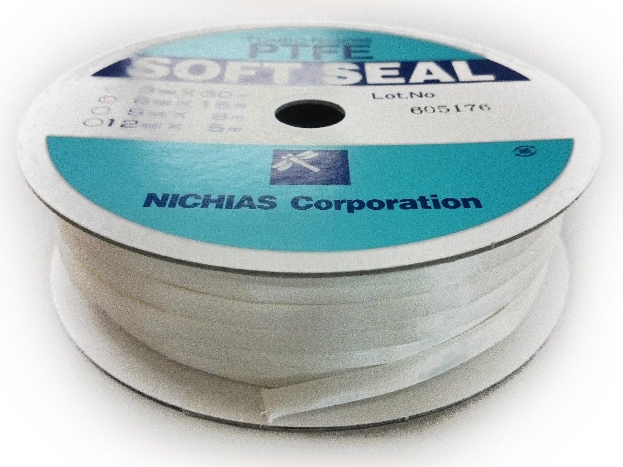 Amazon | ニチアス ソフトシール ソフトタイプ 9096-PTFE-3×6×15M