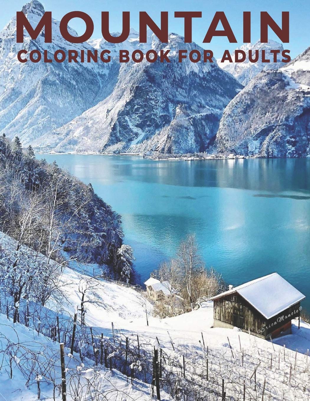 Mountain Coloring Book for Adults: An Adults coloring book Mountain design for relief stress & relaxation.