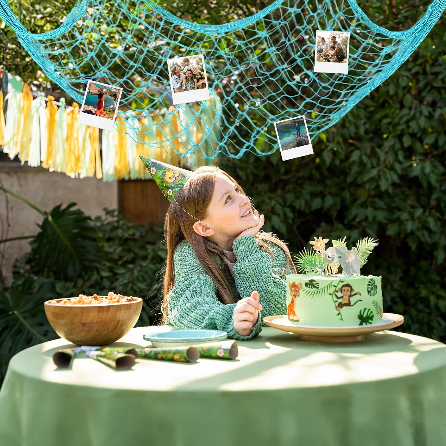 8 Pack Natural Fish Netting Decorative 80 x 40 Inch Fish Net Decorations for Pirate Party Ocean Beach Wall Hanging Decoration Nautical Sea Party Decorations Photo Picture(Novel Color)