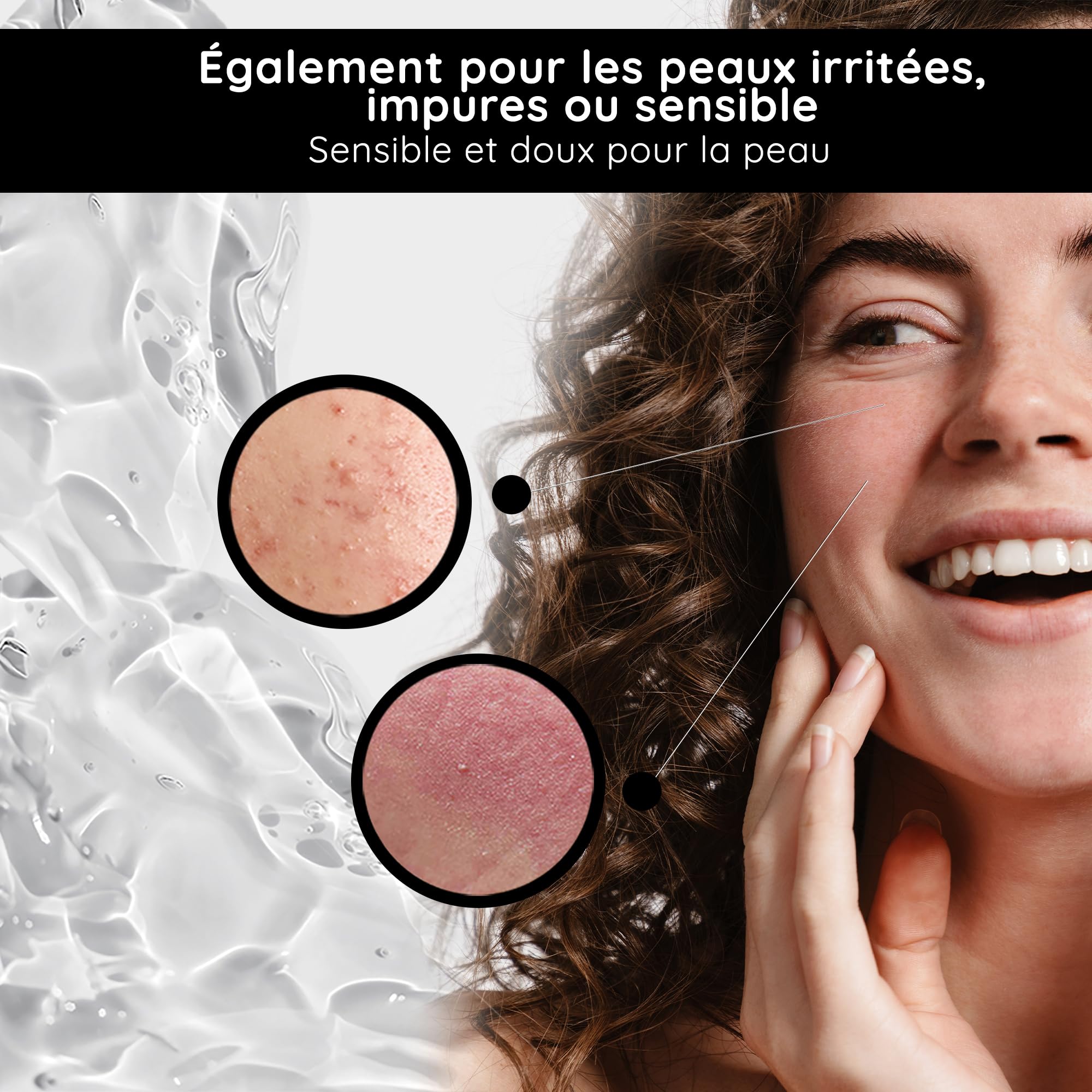 RAU Cosmetics Aloe Vera Gel Hydratant Visage & Corps 75 ml - Soin à l'Ectoïne, Centella Asiatica & Panthénol - Gel Apaisant Peaux Sensibles et Irritées