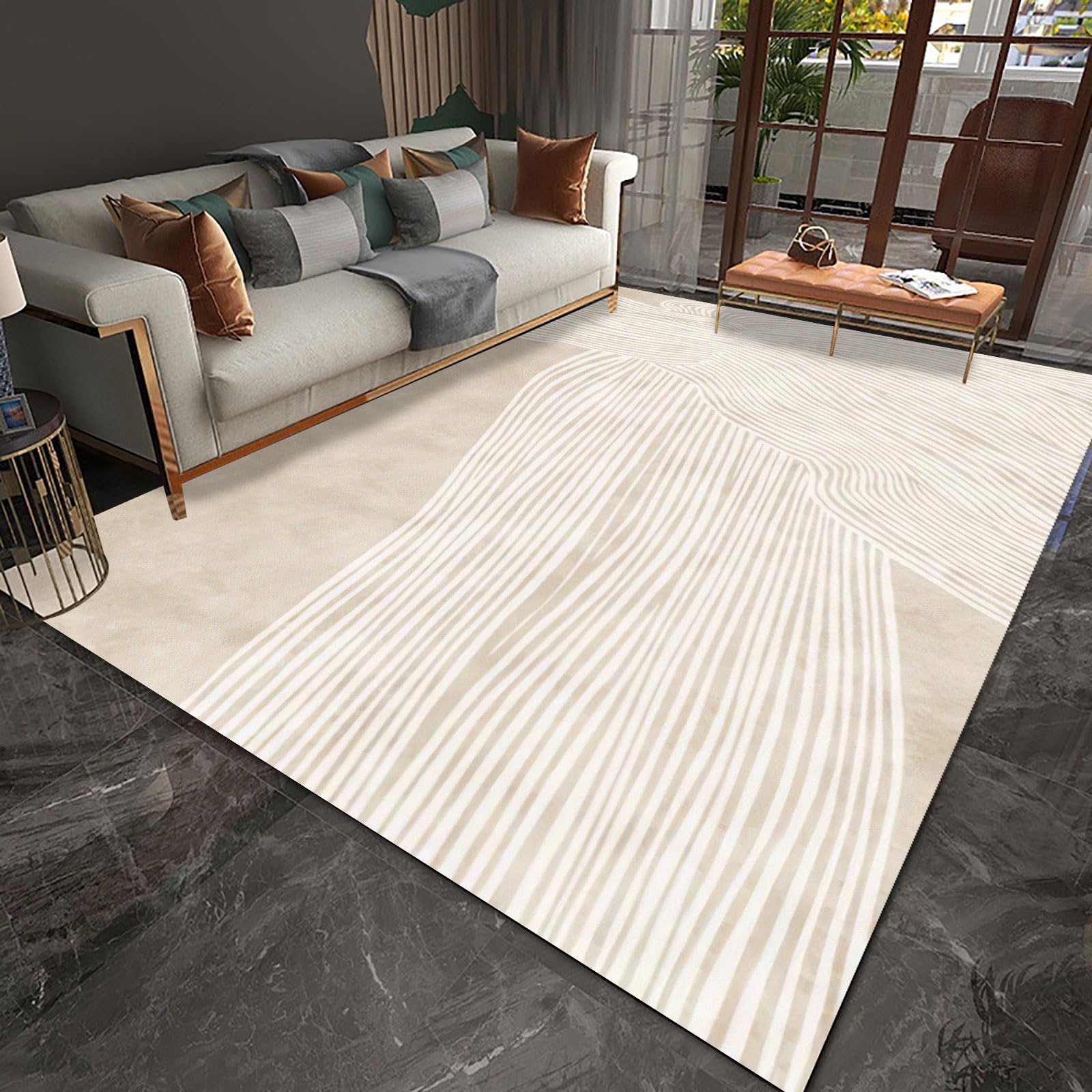Tapis grand format 200 x 290 cm lavable fini les tapis qui glissent