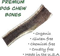 Vista 4 de Deer Valley - Masticables para perros, cuernos masticables de una sola división (tamaño grande, 6-8 pulgadas de largo) todo natural para dentición