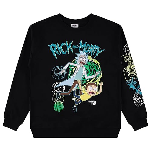 RICK AND MORTY Mens Sweatshirt Mens Multi Print Sweatshirt -
