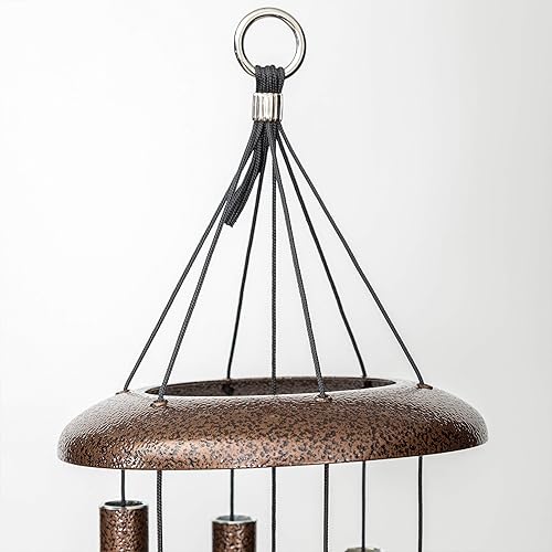 Miniatura 5 de Corinthian Bells by Wind River - Campana de viento de vena de cobre de 27 pulgadas para patio patio trasero jardín y decoración al aire libre