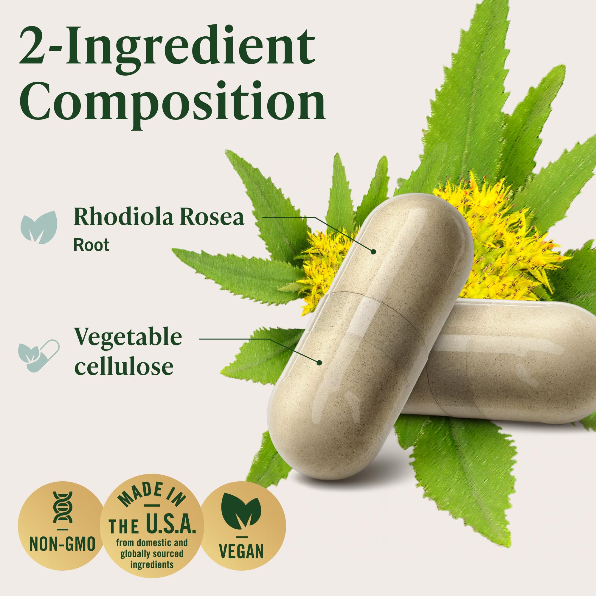 HERBAMAMA Rhodiola Rosea Supplement - Stress Relief & Cortisol Support — Amazon image 4