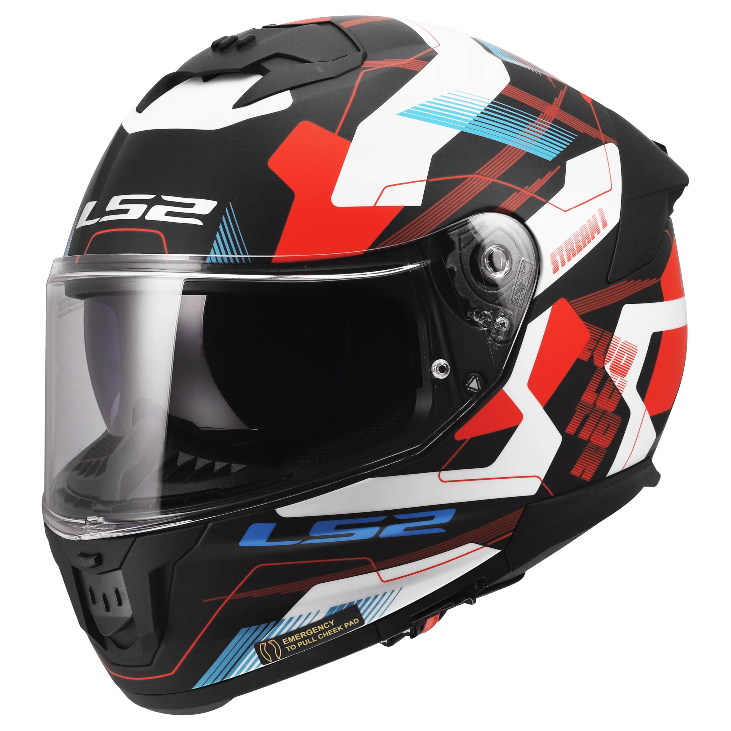 LS2, Casco Moto Integral STREAM II MIKA White Blue Red, M