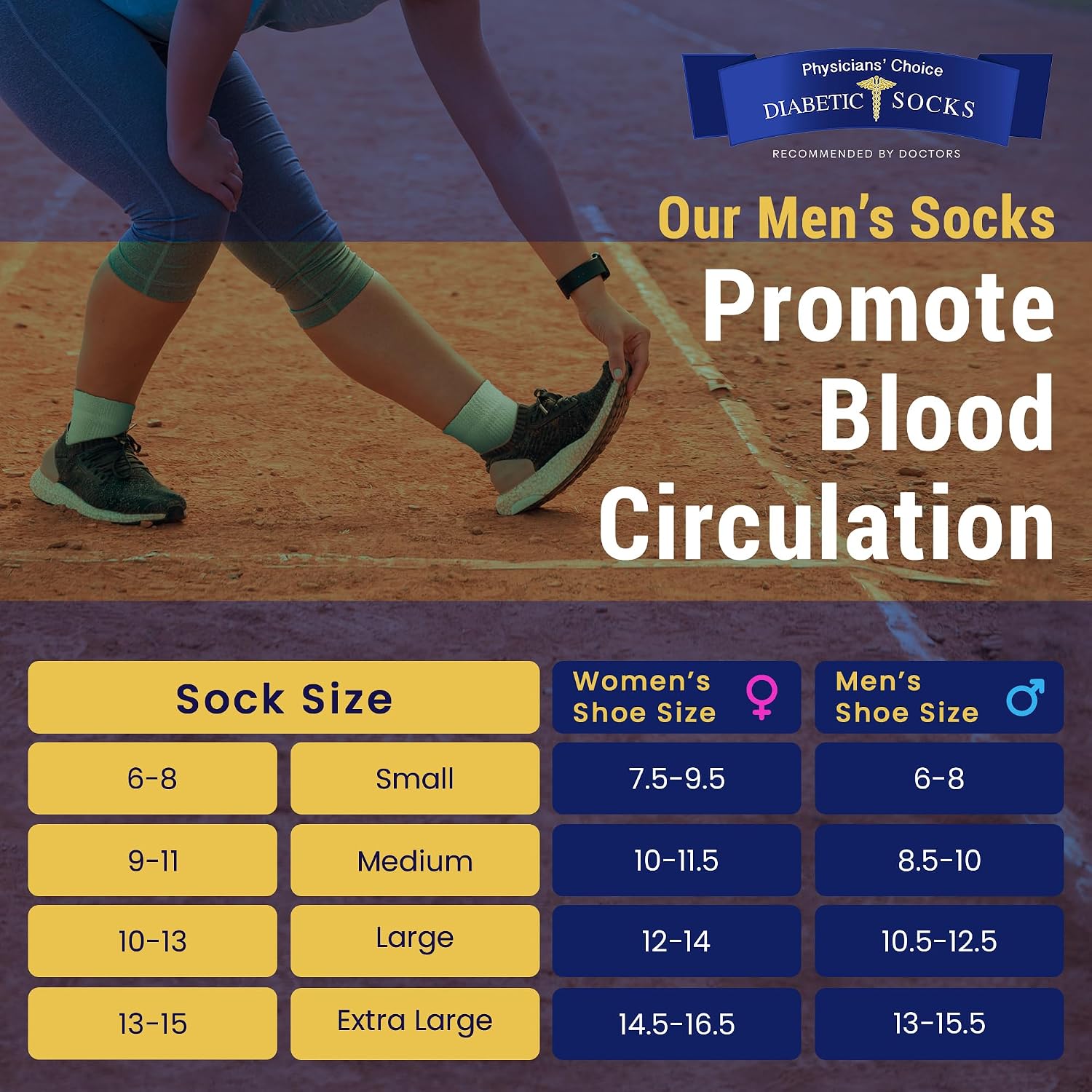 PhysiciansChoiceDiabeticSocks - Diabetics socks for Men & Women - Stretchable Neurosocks - Seamless Quarter Socks - 12 Pack