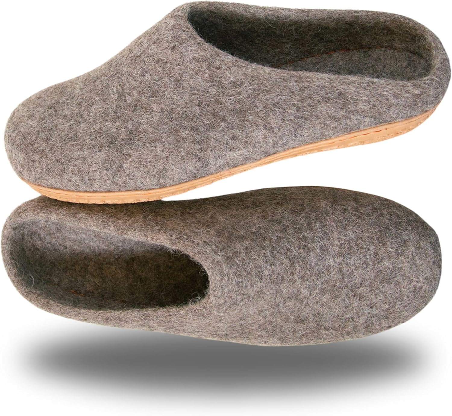 Luxurious Handmade Merino Wool Slippers – 100% Natural, Breathable & Cozy House Shoes for Men & Women – Non-Slip Rubber or Leather Sole – Warm, Durable & Odor-Resistant – Multiple Colors & Sizes