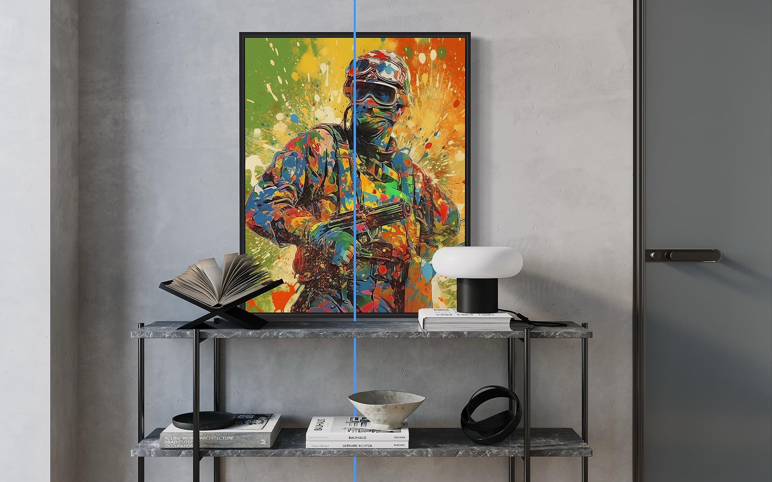 ペイントボールアート Amazon.com: Paintball Art Print Poster, Wall Art Painting Decor