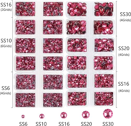 Miniatura 4 de 8000 unidades de 5 tamaños de lentes de imitación de hierro termoadhesivo con parte trasera plana para proyectos de bricolaje con pinzas y bolígrafo