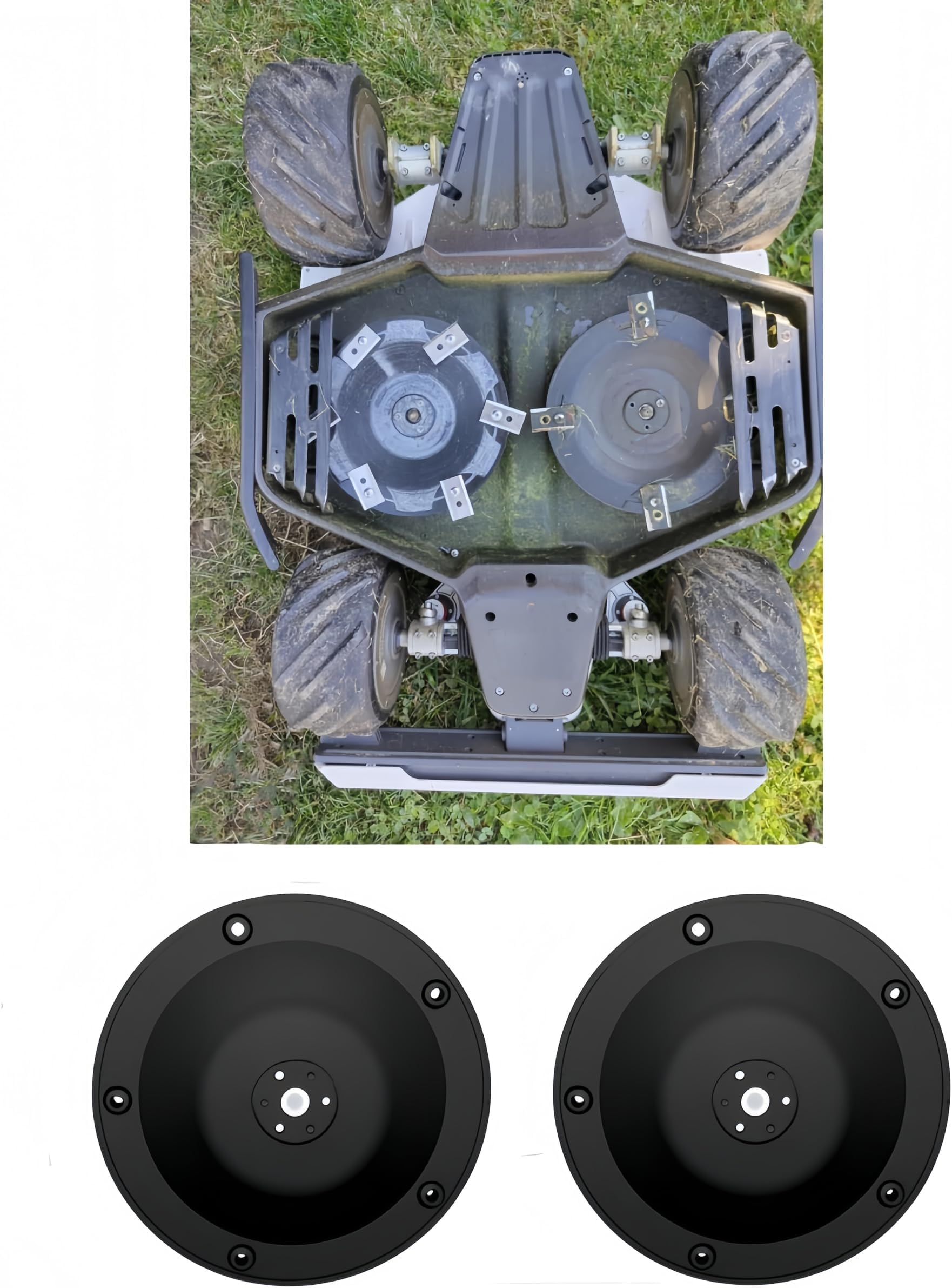 2-Pack Replacement Cutting Discs for Luba & Luba 2 Mowers (Fits 2024 & Older Models) – Compatible with 4, 5 & 6 Blade Systems – Durable ABS Construction (Blades Not Included) (5 Blade)