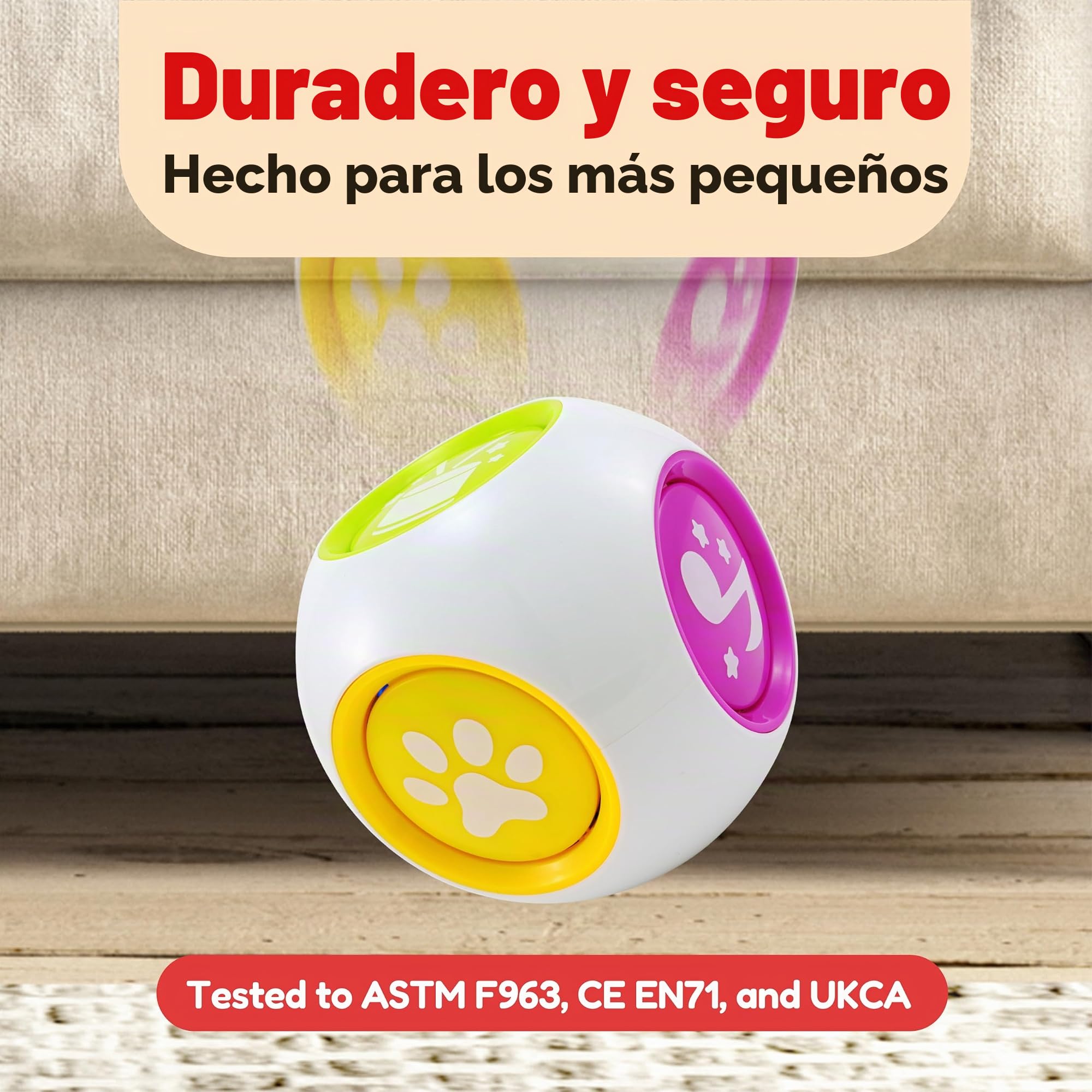 BEST LEARNING Cubo DE Aprendizaje - Centro de Actividades educativas Juguete de Bloque para bebés de 6 Meses en adelante - el Juguete Ideal para bebés (Versión en inglés)