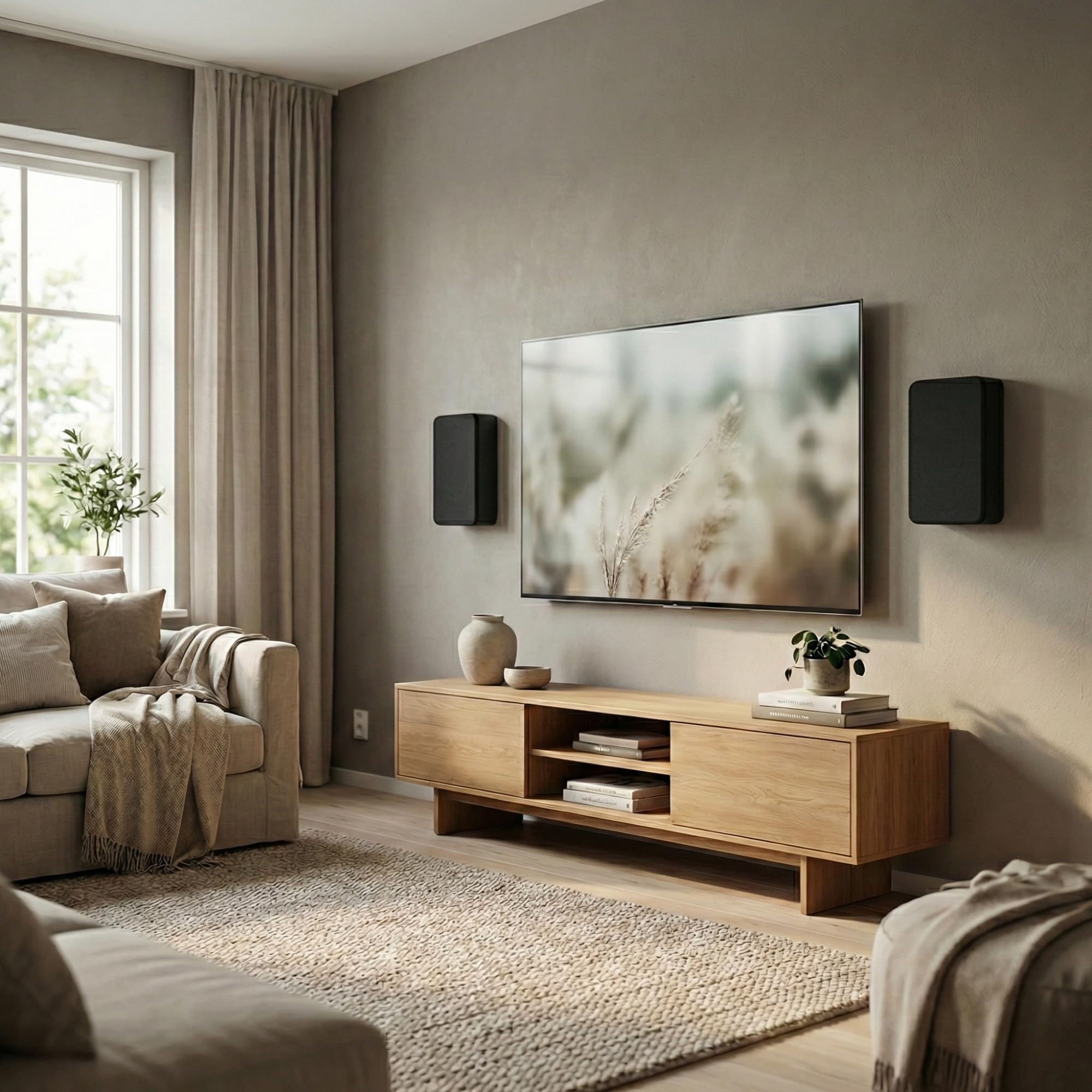 Dynavoice Magic LCR-4 Negro Mate – Pareja de Altavoces Pasivos para Cine en Casa, Ideales para Dolby Atmos, Instalación en Pared o Techo.
