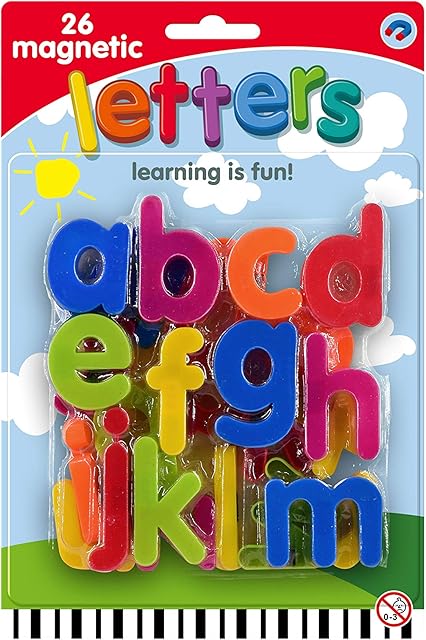 KandyToys 26 Piece Magnetic Letters - Perfect for Educational Toys Fridge Magnets and Spelling