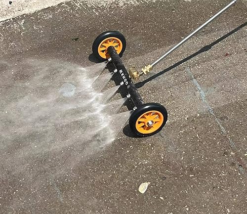 Miniatura 6 de GDHXW Escoba de agua 2 en 1 para lavadora a presión del tren de rodaje de 18 pulgadas, accesorio para lavadora a presión debajo del automóvil, con 3