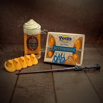 Harry Potter Butterbeer Flavored Marshmallow Peeps - 10 chicks