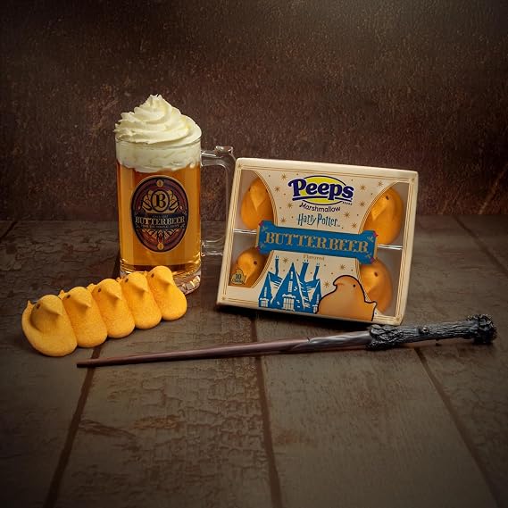 Harry Potter Butterbeer Flavored Marshmallow Peeps - 10 chicks