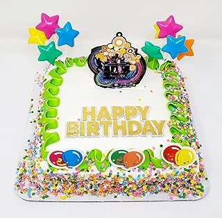 DJ Ornament Music Mixer Turntable Deejay Shock Jock Themed Cake Topper Set