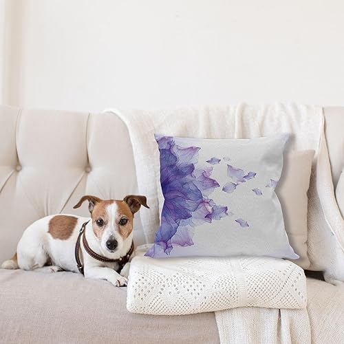 Miniatura 4 de Ambesonne Funda de cojín con diseño de flores, imagen futurista moderna de temática abstracta con impresión de ilustraciones de color similar al