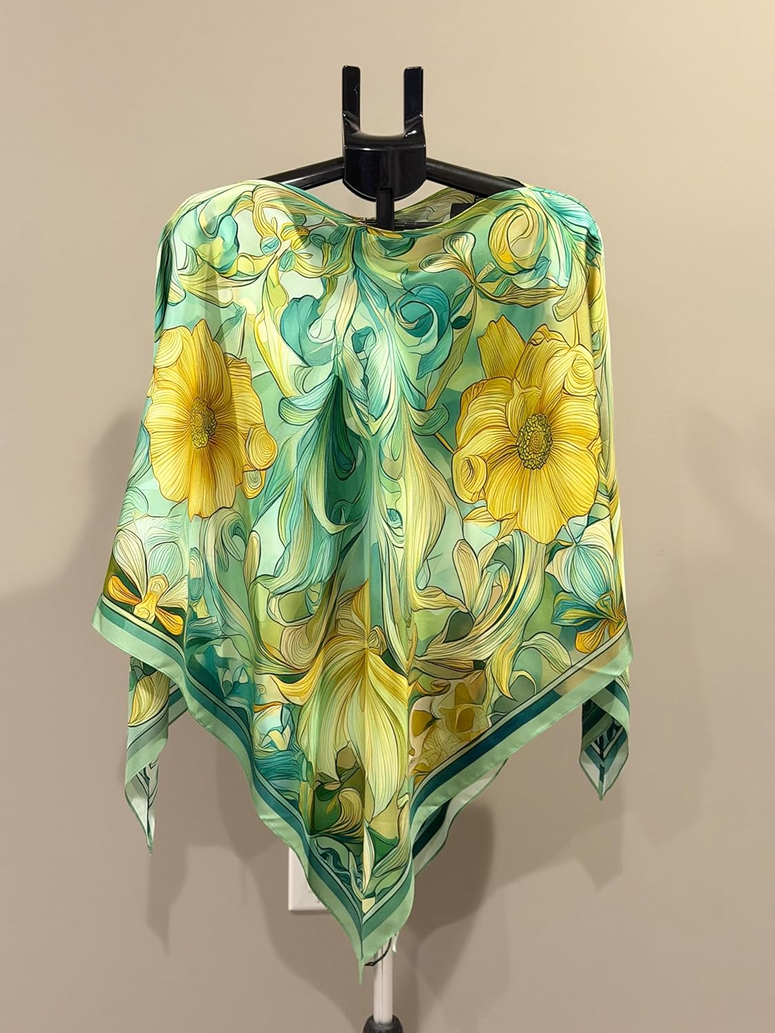 3-in-1 Silk Nursing Cover – 100% Silk Twill Breastfeeding Cover, Baby-Friendly, Converts to Poncho & Scarf – Lightweight, Breathable, Stylish Mom Essential