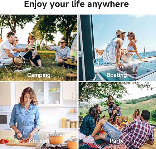 Miniatura 8 de BODEGA COOLER Refrigerador portátil de 12 voltios, refrigerador de automóvil de 53 cuartos de galón, control de aplicación de doble zona, (50L)