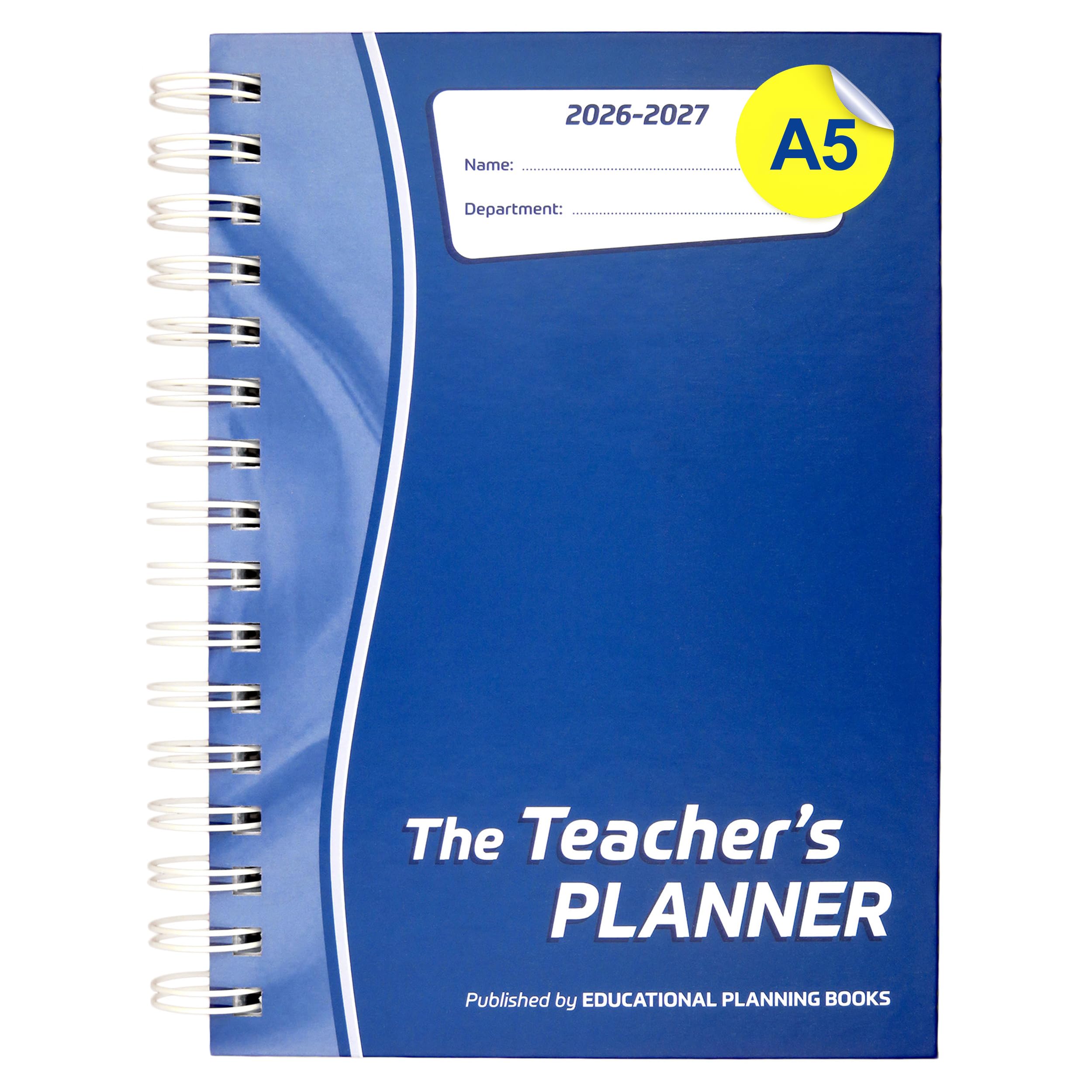 The Teachers Planner 2026-2027 for Secondary School – A5 – Six Period Day – Page-a-Day & Undated, with Dedicated Pages for Year Planning, Exams, Marking and more (TP9-B)