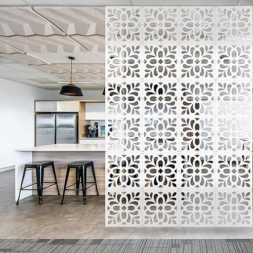 Miniatura 6 de Boshen 12 piezas de divisor de habitación colgante, panel de pantalla de pared, paneles divisores de habitación, divisor de pantalla de privacidad,