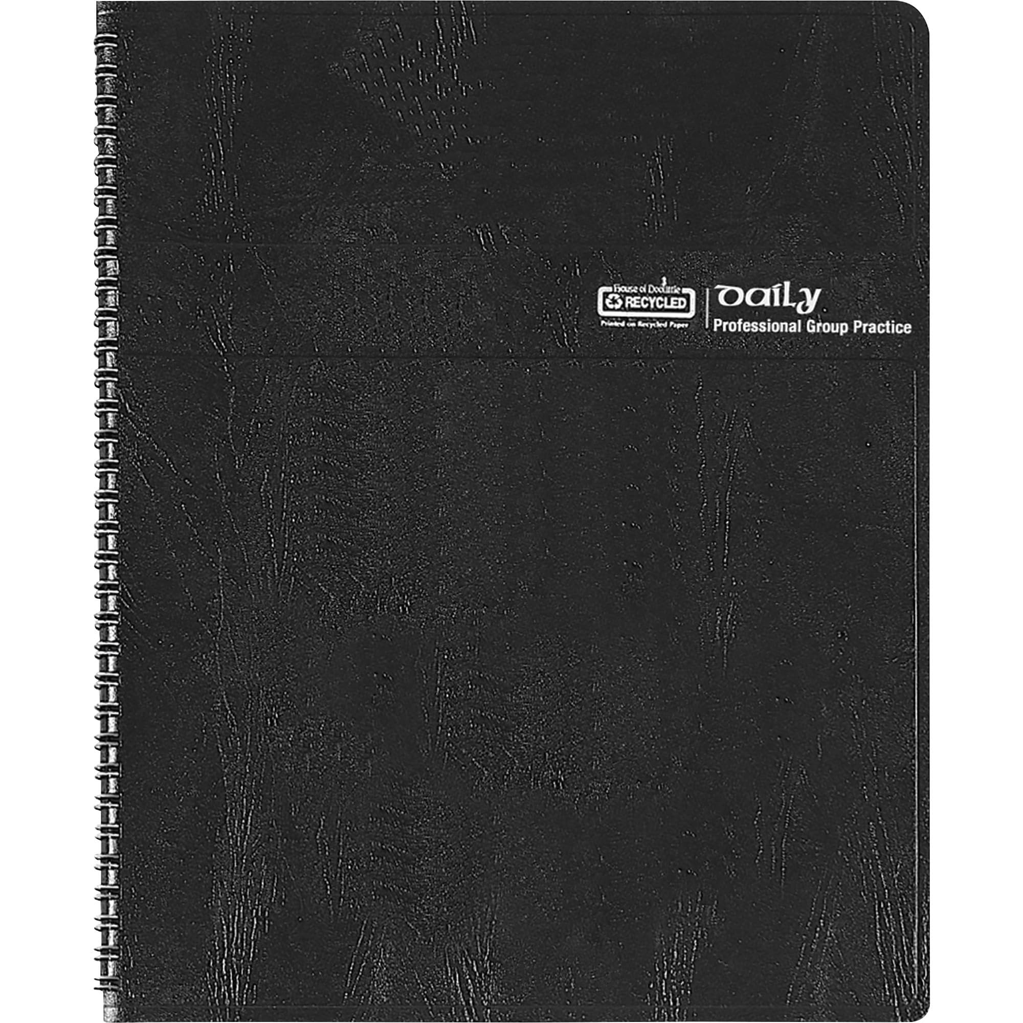 House of Doolittle Agenda giornaliera di gruppo 12 mesi per 4 persone, da gennaio 2027 a dicembre 2027, 1 giorno con pagina singola, 20,3 x 11, copertina nera