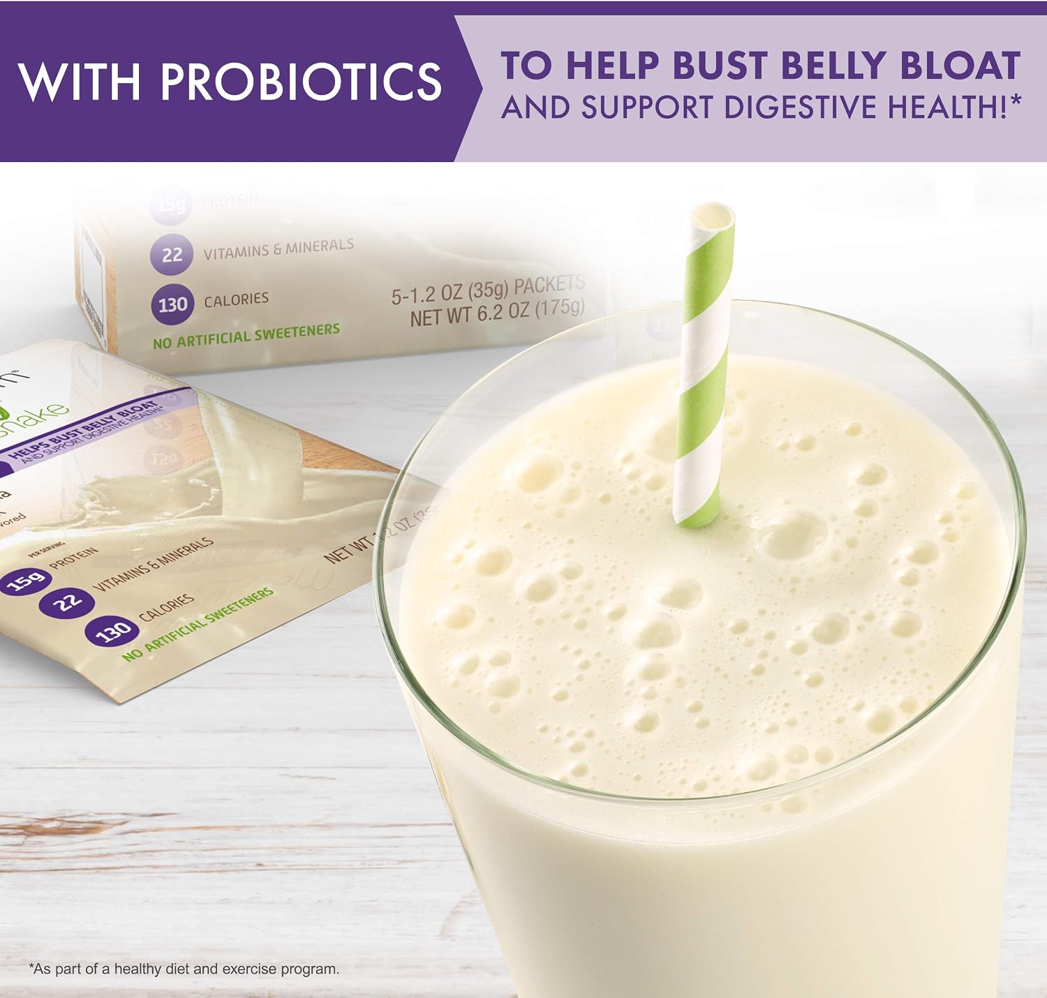 Nutrisystem® Turbo Classic Vanilla Probiotic Shake Mix, 20 ct