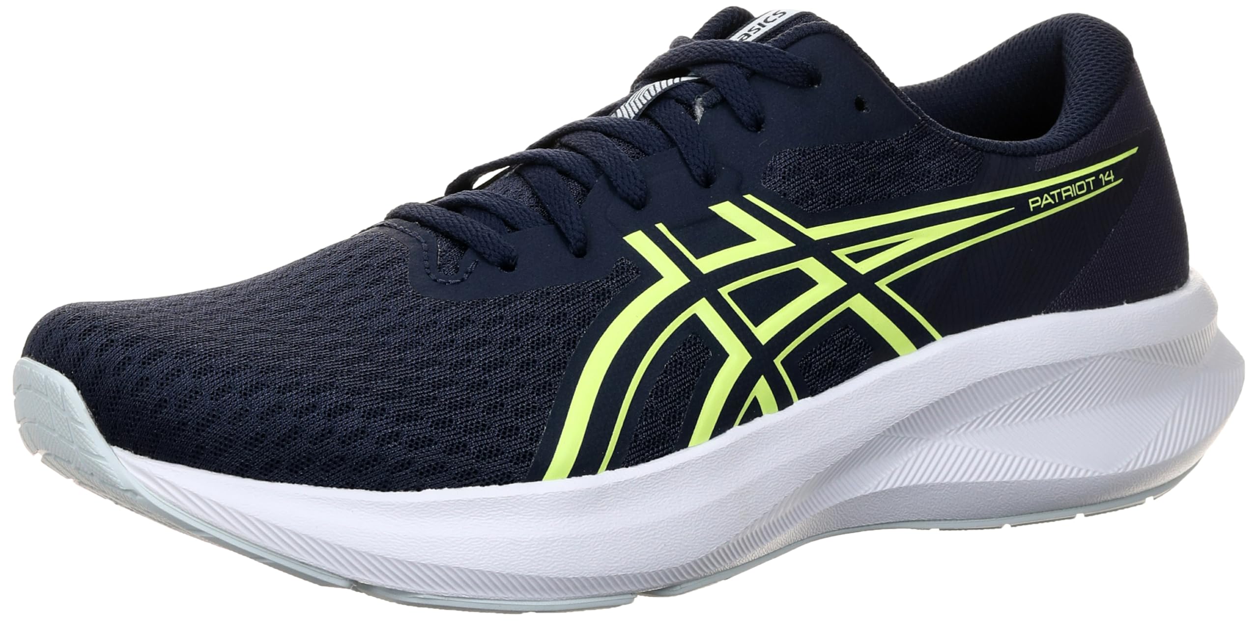 ASICS PATRIOT 14 mens Sneaker 45 EU MIDNIGHT/LUCID YELLOW