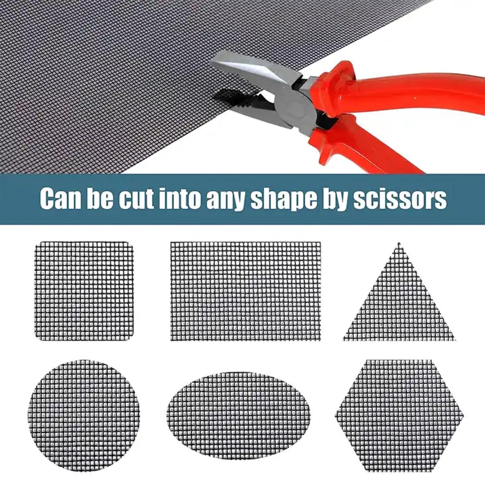 TGBHM Stainless Steel Window Screen Roll 304 Stainless Steel Woven Wire Metal Window Screen Mesh Roll Security Mesh Roll for Door Screen,1x1m