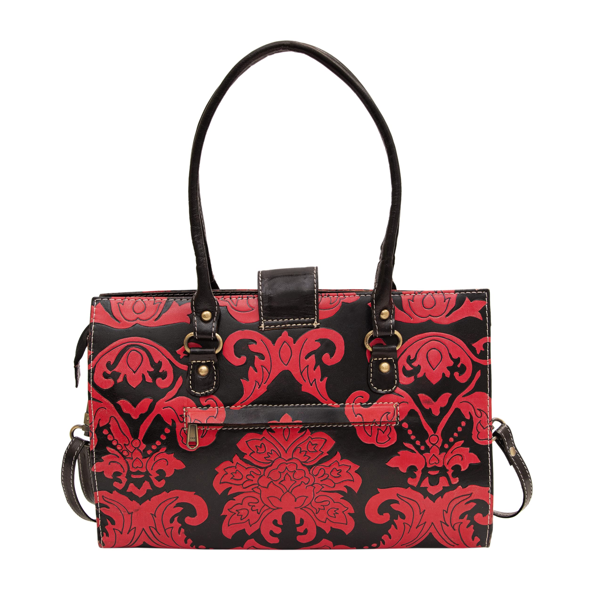 ZINT Shantiniketan Genuine Leather Hand-painted Women's Shoulder Bag - Image 2 thumbnail