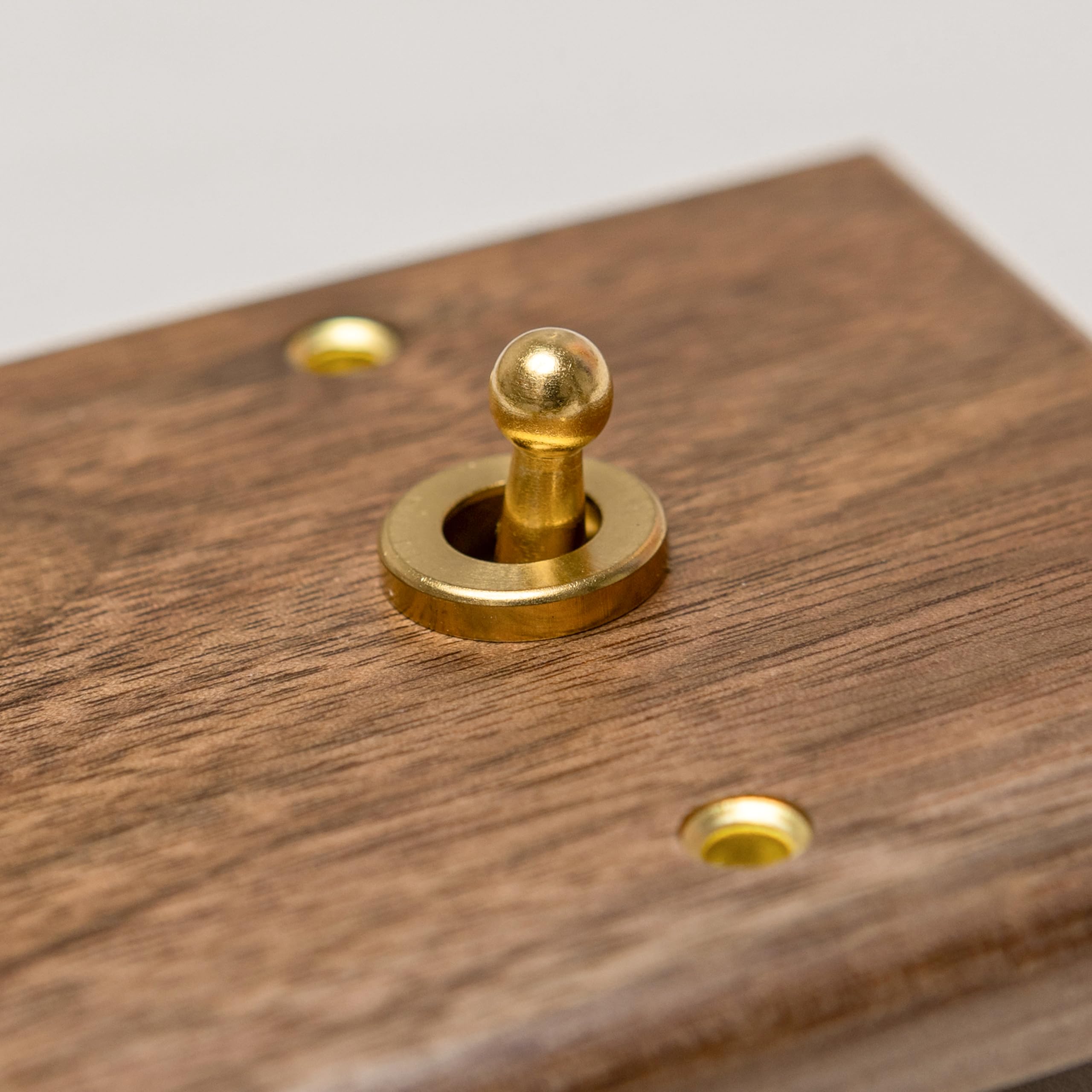 Black walnut Switches and Sockets (1 Gang 2 Way Toggle)