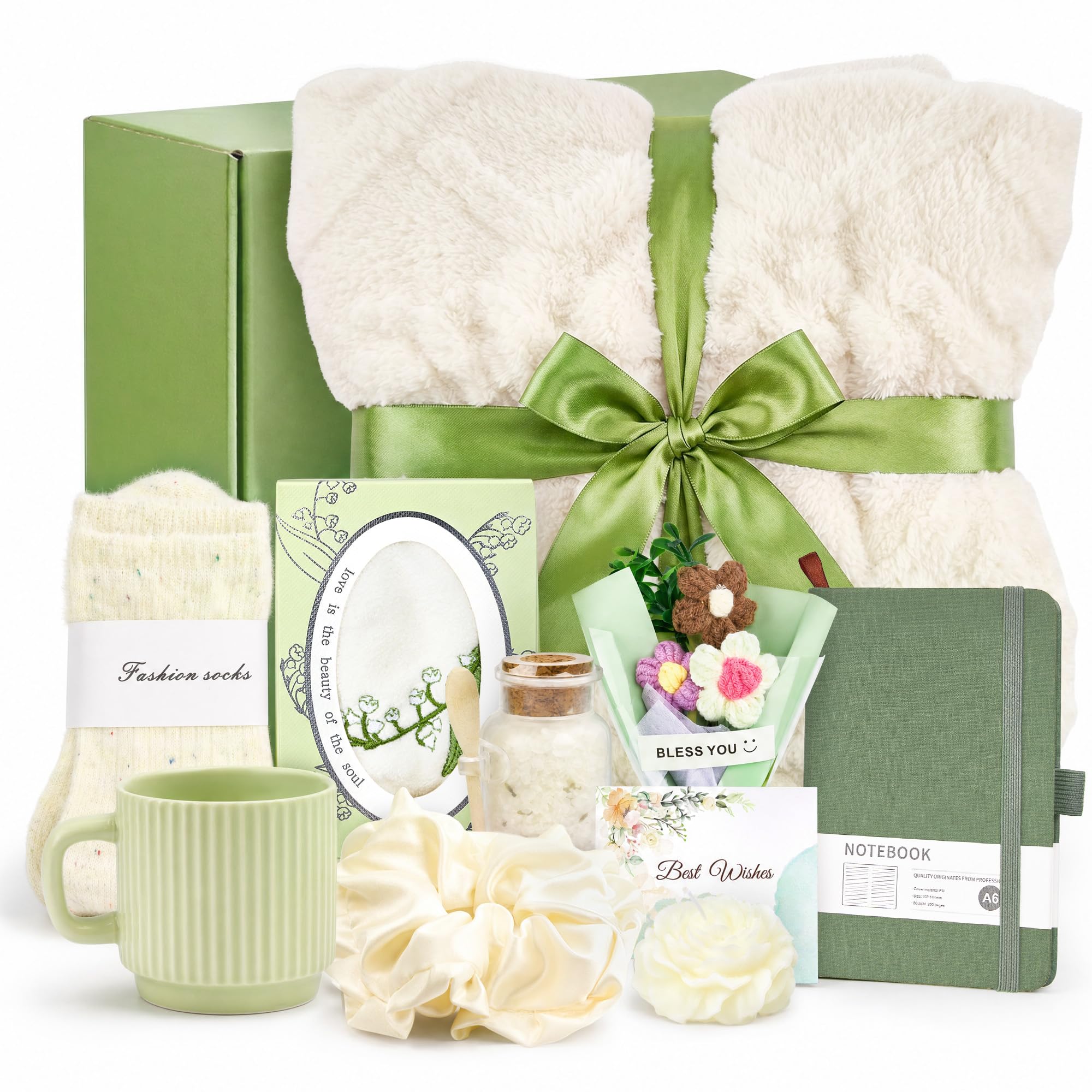 Selbstpflege-Geschenkkorb für Sie, Decken-Becher-Set, Genesungsgeschenk
