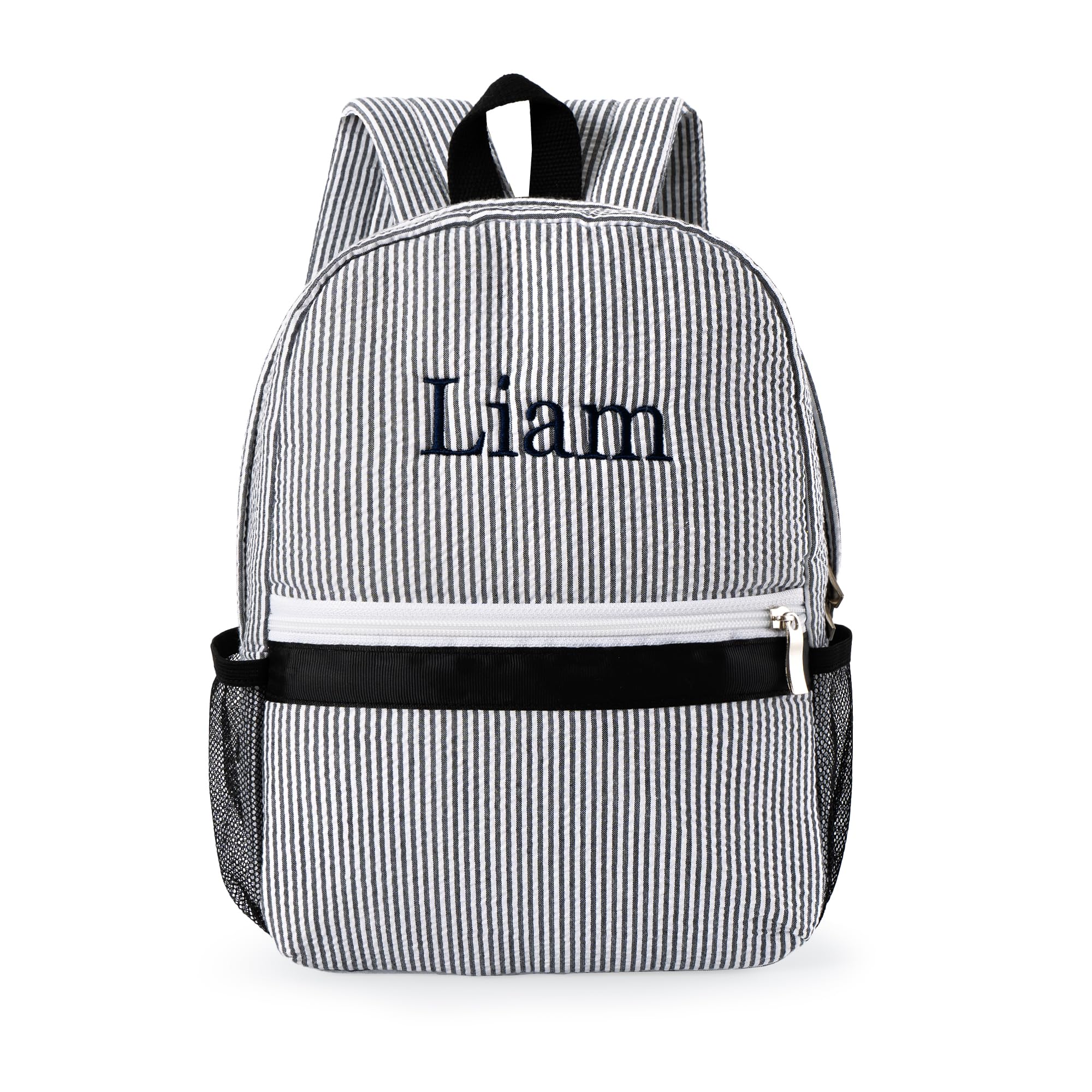 MT WORLD Personalized Seersucker Backpack