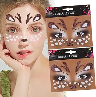 Calcomanías de cara de ciervo lindas, diseño ...