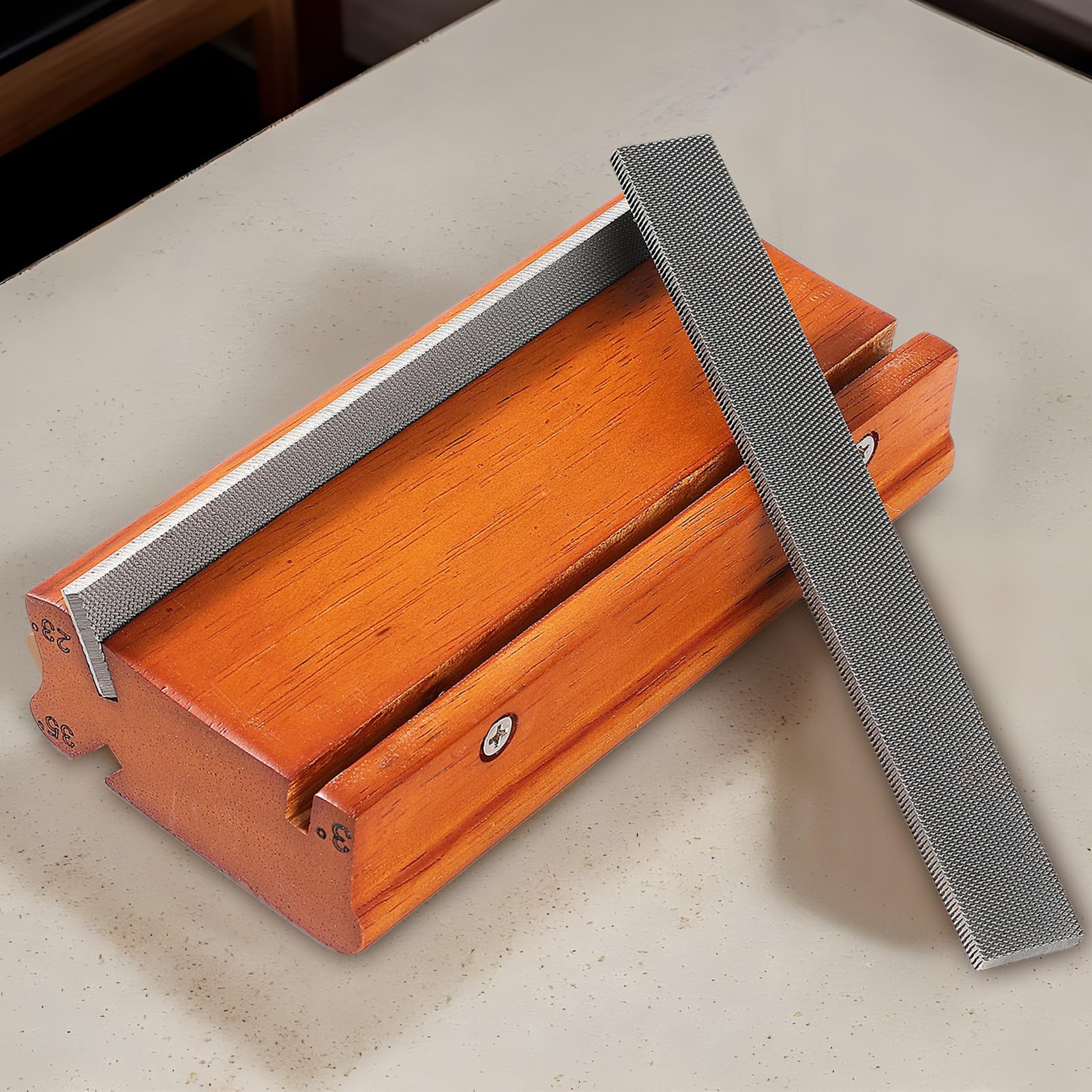 Gitarren-Frettierwerkzeuge | Bund-Anpassungsset für Bass, 3/23/35 Grad, präzise geschliffen, ergonomisches Design, Wuthier Werkzeuge für Reparatur und Wartung der Gitarre