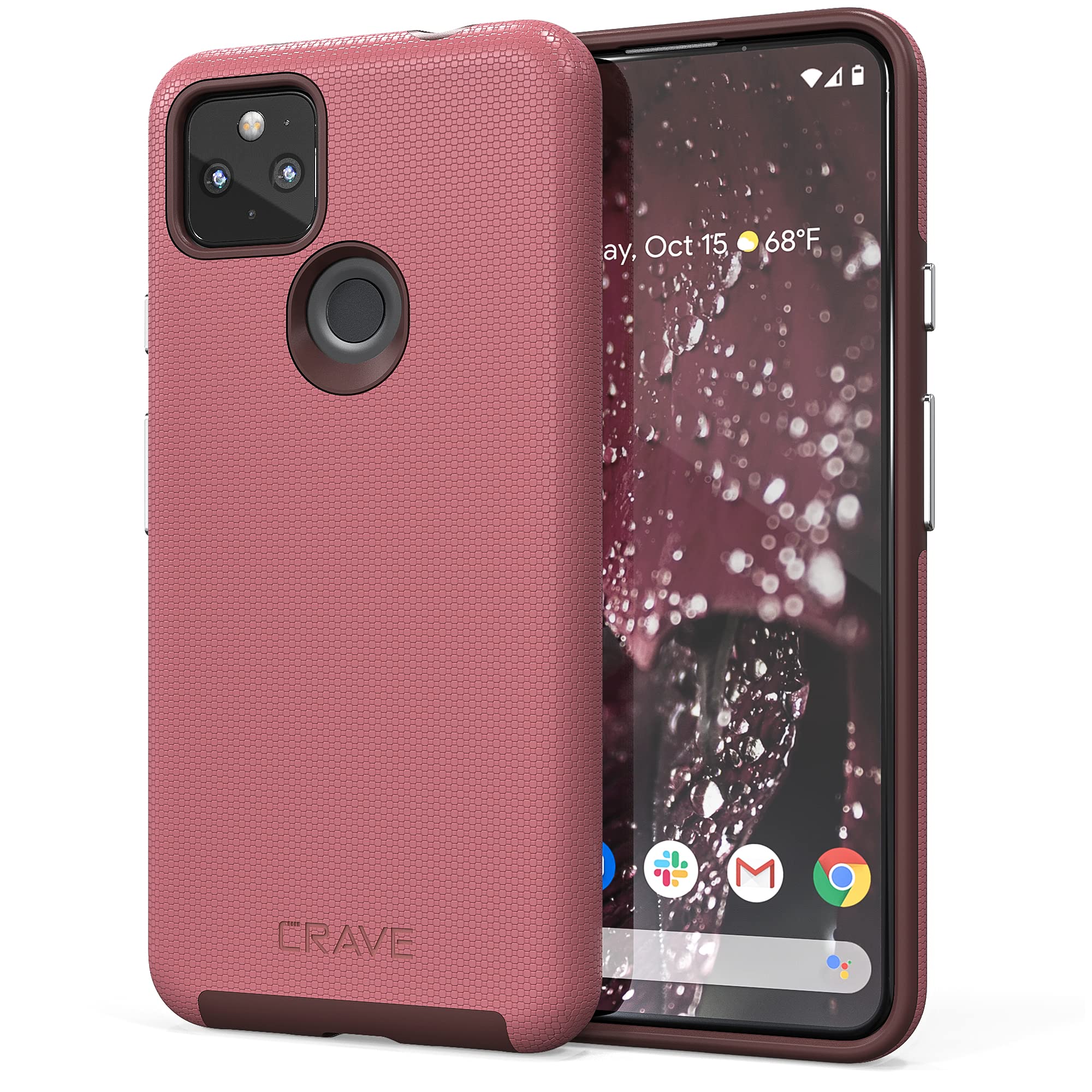 Crave Dual Guard for Pixel 5a Case, Shockproof Protection Dual Layer Case for Google Pixel 5a 5G - Berry