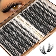Kiromiro Lash Clusters Wispy Clusters Eyelash Extensions 10-20mm Fluffy Individual Lashes Extension DIY CC Curl Cluster Lashes Volume Eyelash Clusters