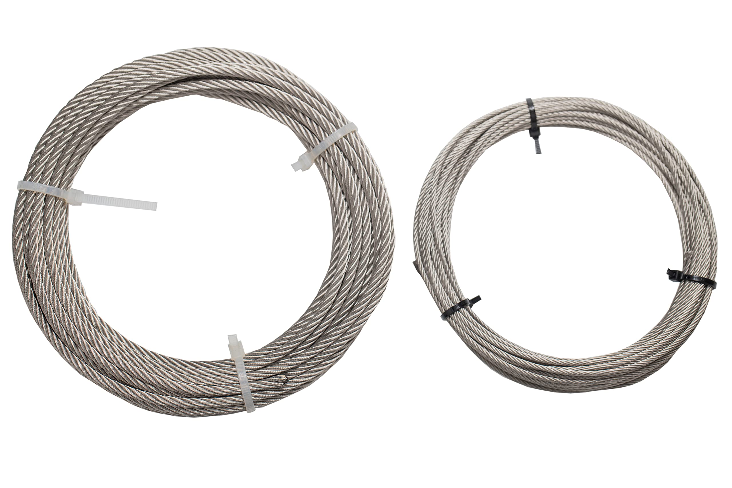 Kit Fune Acciaio Inox Aisi 316, Diametro 4mm, Fili 133, 10 Metri Di Lunghezza + 2 Tenditori Occhio Gancio + 4 Morsetti + 4 Redance
