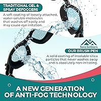 Vista 3 de Aerosol antivaho semipermanente, resistente al lavado, cepillo antiempañante acuático para natación, esnórquel, gafas y máscaras