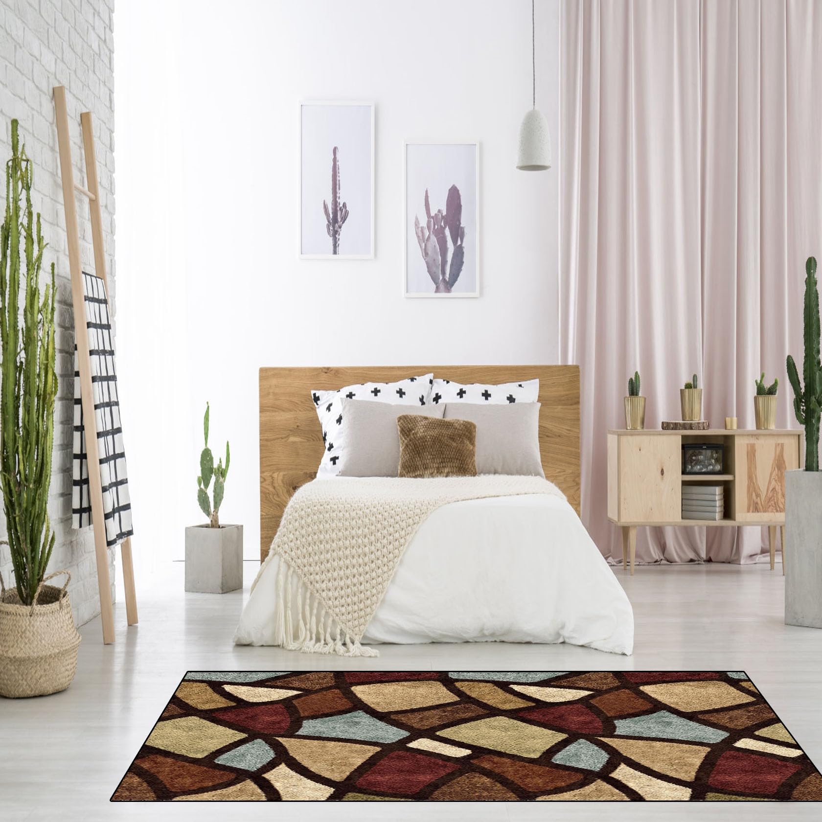 Alfombra dormitorio corredor de 60x160 cm para pisar con total suavidad