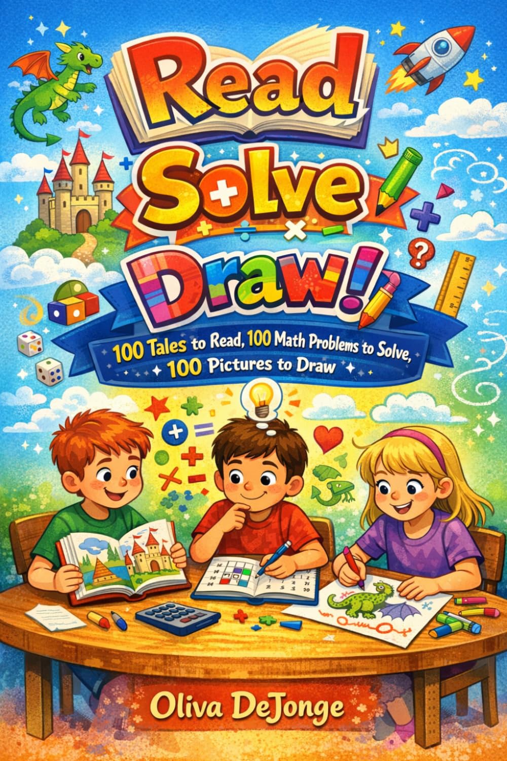 Read, Solve, Draw!: 100 Tales to Read, 100 Math Problems to Solve, 100 Pictures to Draw