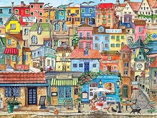 White Mountain - Seaside Village, 500 Piece Jigsaw Puzzle, Italy Puzzle, Hotel Puzzle