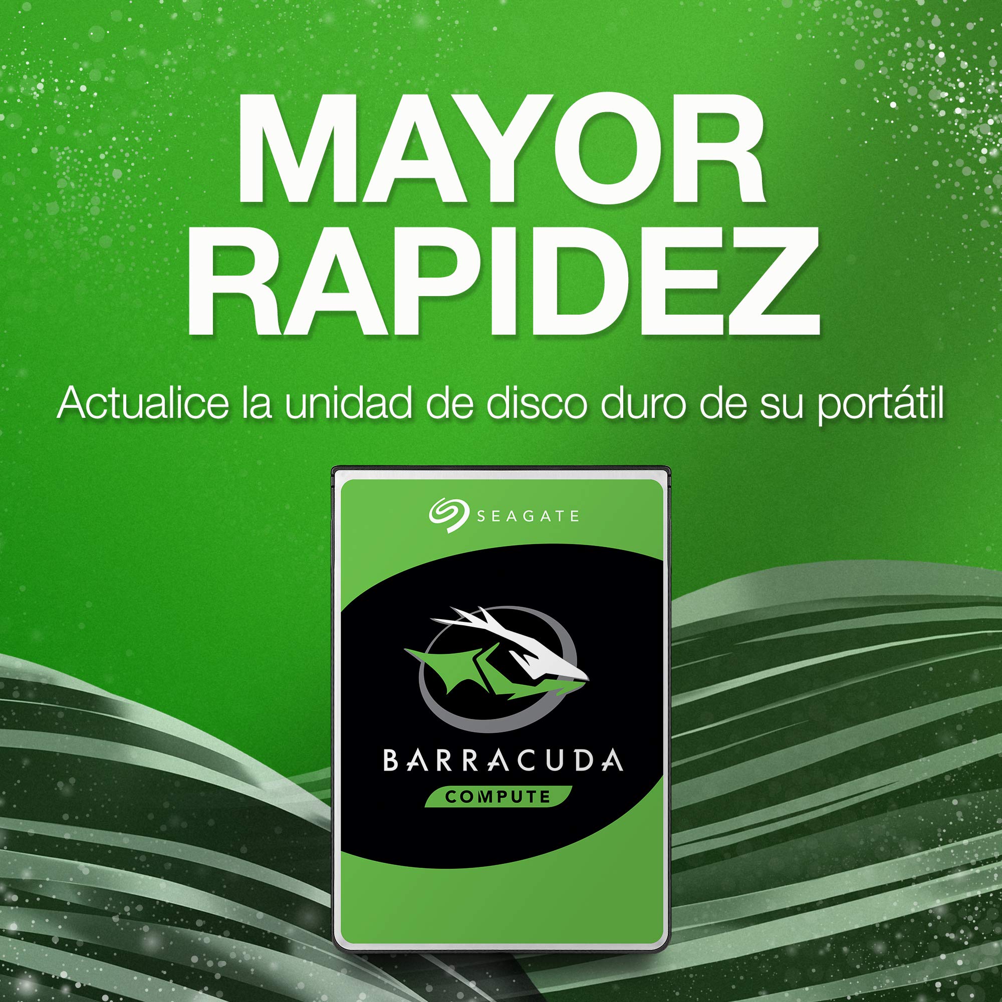 Seagate BarraCuda 2TB Disco Duro HDD Interno 2.5 Pulgadas SATA 6 Gb/s 5400 RPM 128 MB Caché ST2000LMZ15