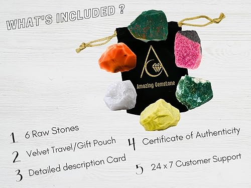 Miniatura 6 de Cristal para manifestación de inmunidad, juego de 6 piedras de sangre, rodonita, serpentina, cuarzo de nieve, cornalina y ágata musgo cristales