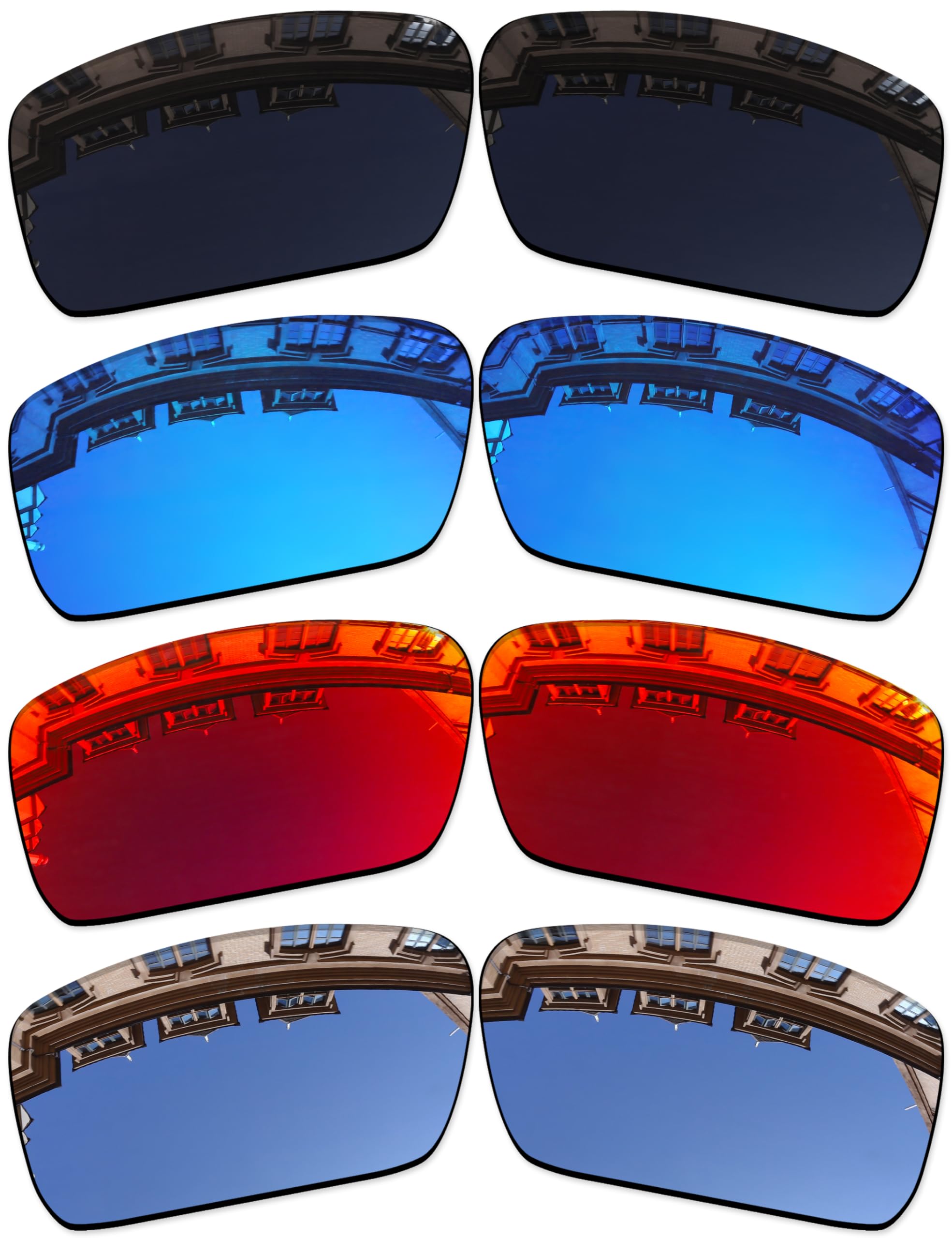 Vonxyz Set of 4 Lenses Replacement for Costa Del Mar Permit Sunglass Combo Pack