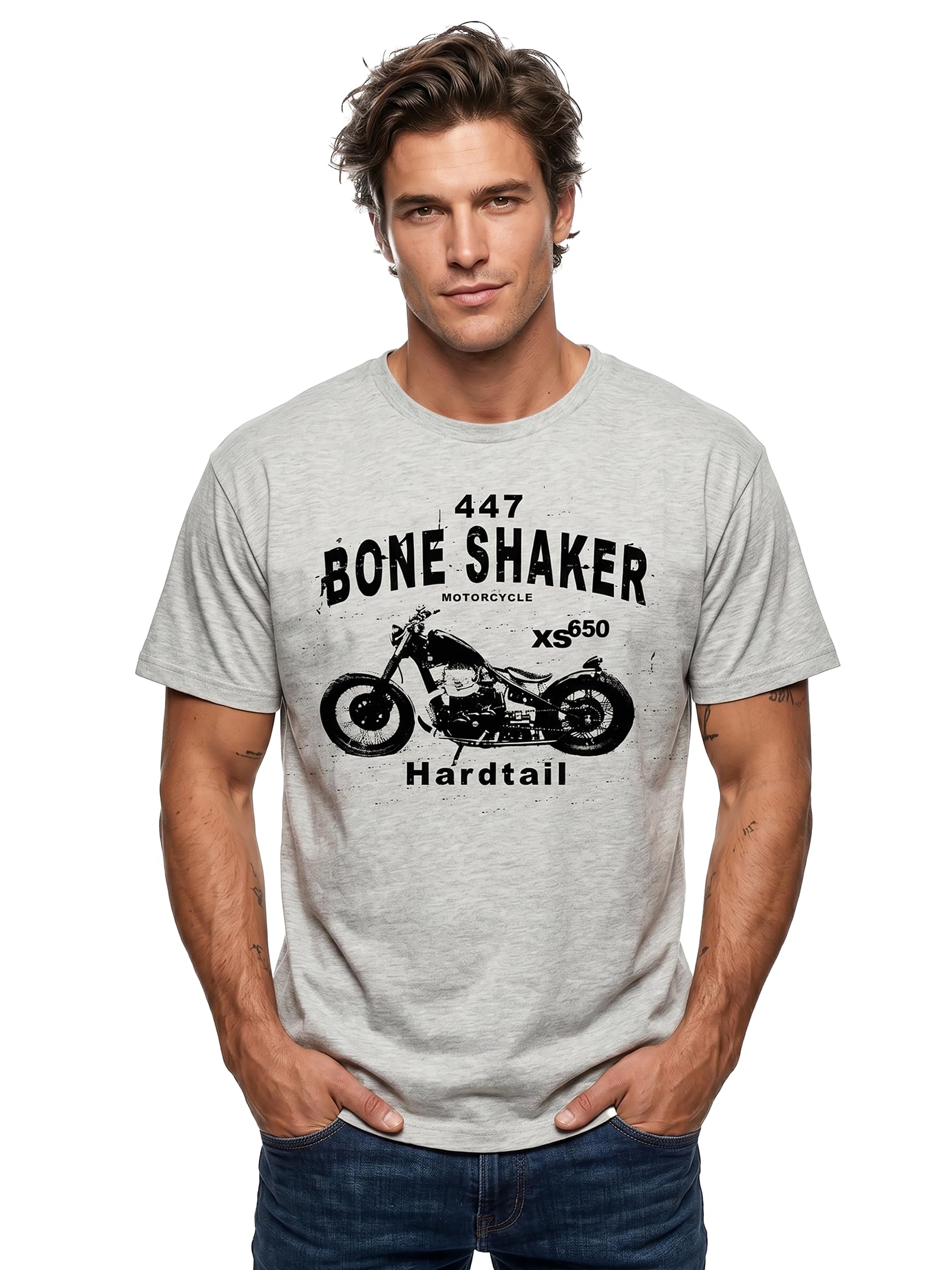 MAKAYA Bobber XS650 Biker T-Shirt - Maglietta Moto Chopper